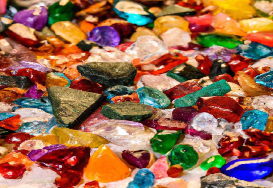 The variety of gemstones that may be found 