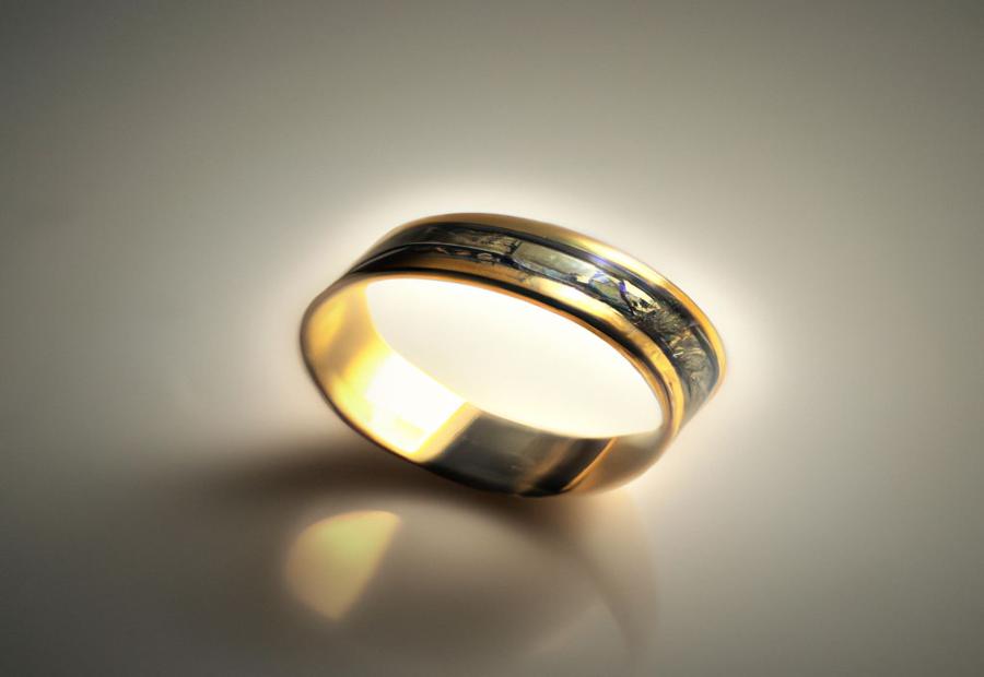 Personalization Options for Titanium Gold Rings on Etsy 