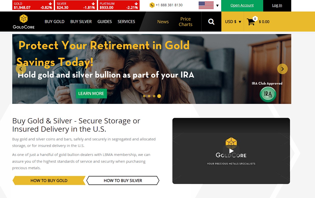 GoldCore Site